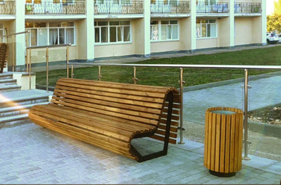 Скамейки и урны профилакторий Морозовский г. Арзамас