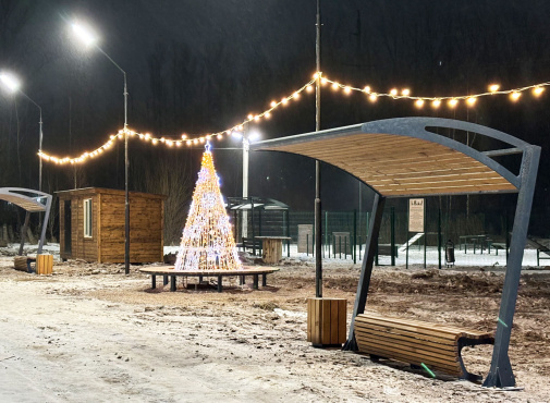 Перголы, скамейки, качели Каменники