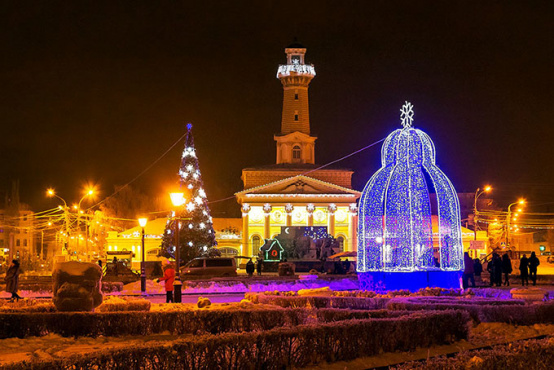 Городское новогоднее оформление