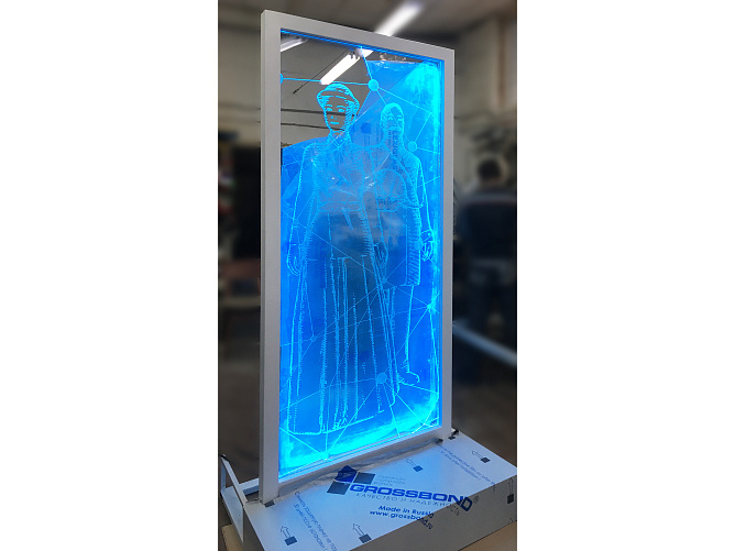 Световая конструкция с автономным электропитанием ВДНХ МФЦ