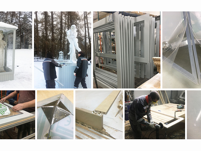 Разработка и изготовление футляров для уличных скульптур 