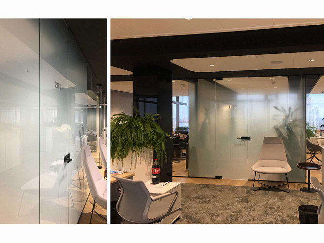 Оформление стеклянных перегородок для заказчика «Агентство стратегических инициатив».