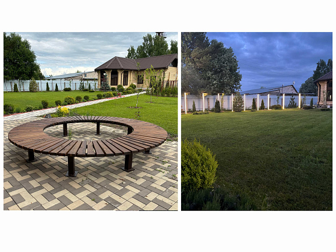 Оформление парковой зоны