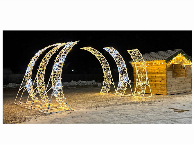 Оформление катка в Камениках