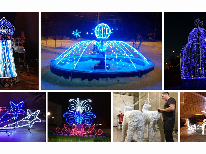 Городское новогоднее оформление