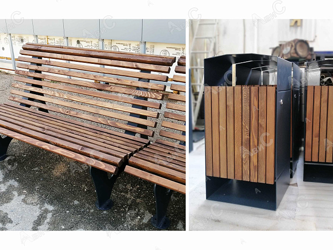 Скамейки и урны Звенигород
