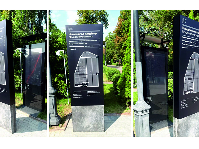 Навигация для кладбищ Калитниковское, Новодевичье, Ваганьковское, Митинское, Донское и Введенское, г. Москва