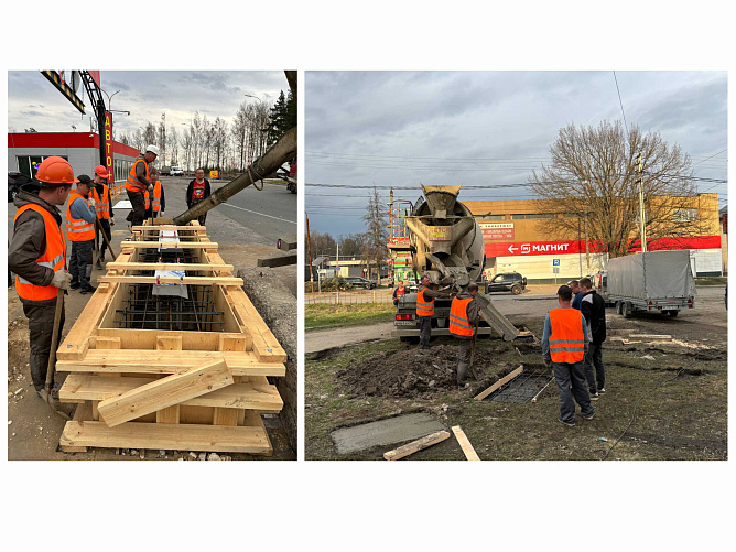 Стеллы в городе Покров